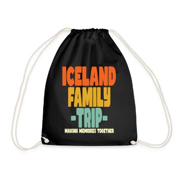 Vacances en famille en Islande - Sac de sport léger - noir - Devant