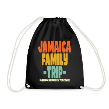 Jamaica Family Trip Vacations - Drawstring Bag - black - Front