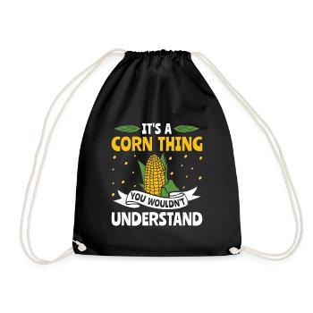It's a Corn Thing - Corn Farmer Farmer - Drawstring Bag - black - Front
