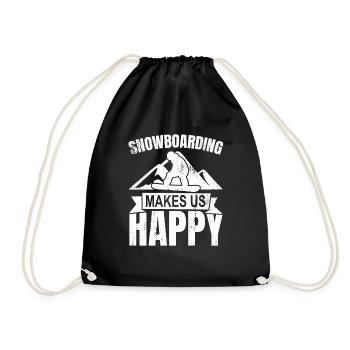 Slogan snowboard - Sac de sport léger - noir - Devant