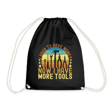 Electrician Electronics Technician - Drawstring Bag - black - Front