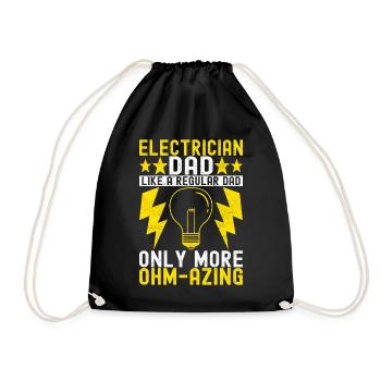 Electrician Electronics Technician - Drawstring Bag - black - Front
