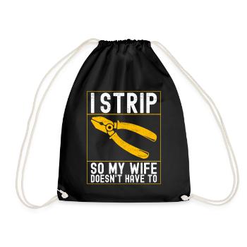 Electrician Electronics Technician - Drawstring Bag - black - Front