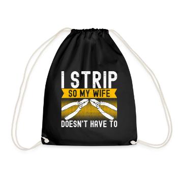 Electrician Electronics Technician - Drawstring Bag - black - Front