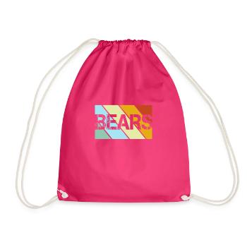 Ours Rétro - Sac de sport léger - fuchsia - Devant
