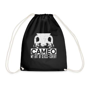 Cameo - Meine Kunst der Glasgewinnung - Cameo Glas - Turnbeutel - Schwarz - Vorne