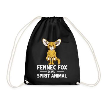 Fennec Fox Ghost Animal Fennec Foxes Propriétaire - Sac de sport léger - noir - Devant