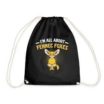 Pour moi, tout tourne autour des propriétaires de renards Fennec - Sac de sport léger - noir - Devant