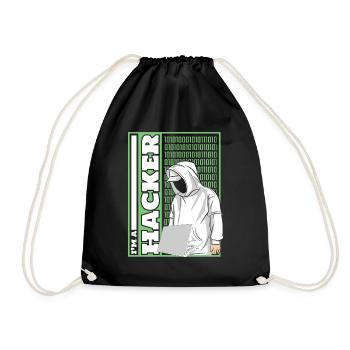 Je suis un hacker Ingénierie sociale Phishing Sniffer - Sac de sport léger - noir - Devant