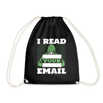 Je lis votre e-mail Sniffer Social Engineering - Sac de sport léger - noir - Devant
