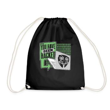 Vous avez été piraté Phishing Sniffer Grey Hat - Sac de sport léger - noir - Devant
