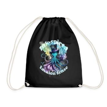Sens de la mode Octophus avec chapeau haut de forme - Sac de sport léger - noir - Devant