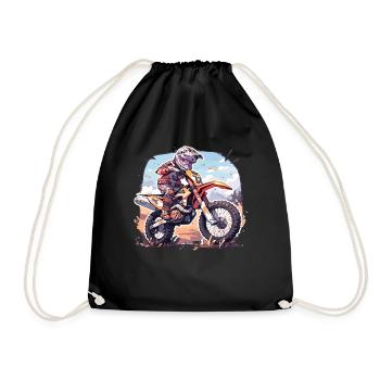 Motocross Kids - Drawstring Bag - black - Front