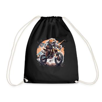 Motocross Kids - Drawstring Bag - black - Front