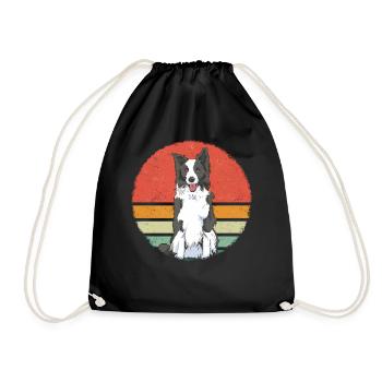 Border Collie Propriétaire de chien - Sac de sport léger - noir - Devant