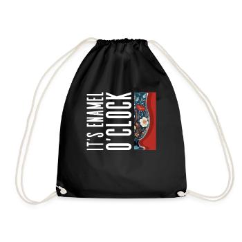 It’s Enamel O’Clock - Verre émaillé - Sac de sport léger - noir - Devant