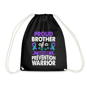 Brother The Suicide Prevention Warrior Sensibilisation - Sac de sport léger - noir - Devant