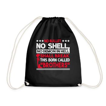 Veteran No Bullets No Shell No Demon In Hell - Drawstring Bag - black - Front