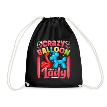 Conception de ballon de fête - Sac de sport léger - noir - Devant
