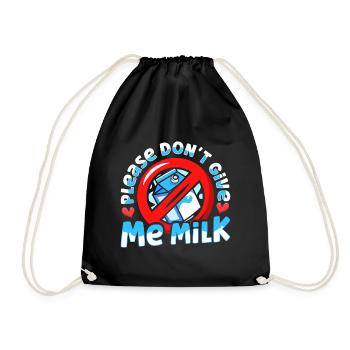 Produits laitiers intolérants au lactose - Sac de sport léger - noir - Devant