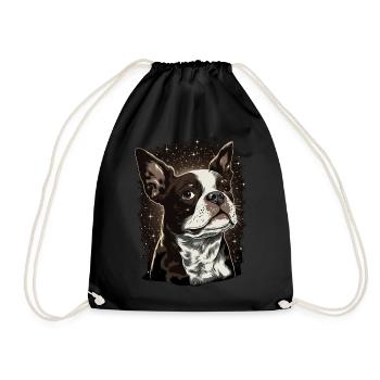 Cute Boston Terrier Dog Breed Pet Lover - Turnbeutel - Schwarz - Vorne