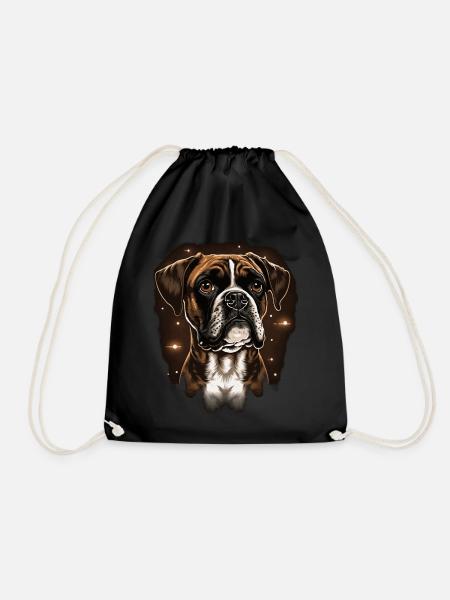 Mignon Boxer Dog Race Pet Lover - Sac de sport léger - noir
