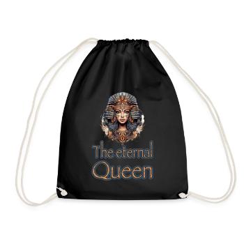 The Eternal Quenn Ägypten Königin Kleopatra - Turnbeutel - Schwarz - Vorne