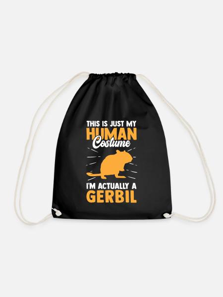 Juste mon rongeur costume de gerbille Gerbille - Sac de sport léger - noir