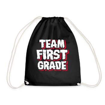 1st Grade Teacher Team 1st Grade - Drawstring Bag - black - Front