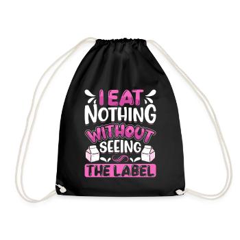 Produits laitiers intolérants au lactose - Sac de sport léger - noir - Devant