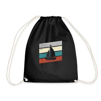 Rétro de la voile - Sac de sport léger - noir - Devant