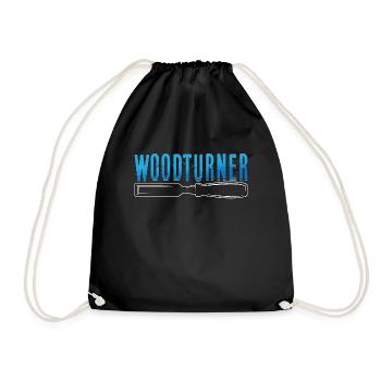 Tournage sur bois Artisanat du menuisier - Sac de sport léger - noir - Devant