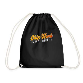 Chip Work Is My Therapy - Chip Work Glass Artist - Sac de sport léger - noir - Devant