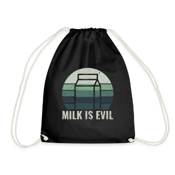 Les produits laitiers font peur - Intolérance Fromage au lait - Sac de sport léger - noir - Devant