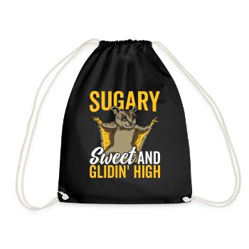 Glidin' High Sugar Glider Propriétaire de Sugar Gliders - Sac de sport léger - noir - Devant