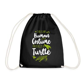 tortue de mer c’est mon - Sac de sport léger - noir - Devant