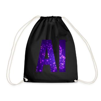 IA Intelligence artificielle - Sac de sport léger - noir - Devant