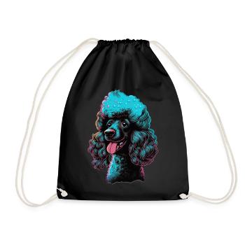 Cute Poodle Dog Breed Pet Lover - Turnbeutel - Schwarz - Vorne