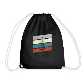 Violon Rétro - Sac de sport léger - noir - Devant