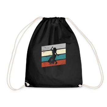 Chanter rétro - Sac de sport léger - noir - Devant