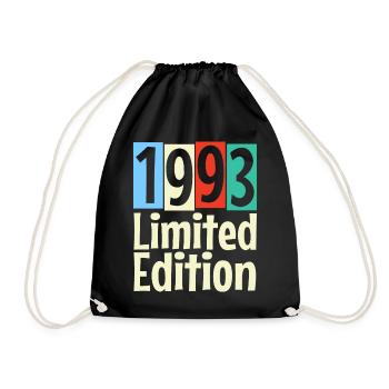 30th Birthday Vintage 1993 Limited Edition - Drawstring Bag - black - Front