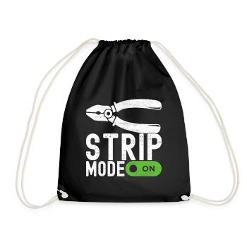 Electrician Electronics Technician - Drawstring Bag - black - Front