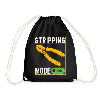 Electrician Electronics Technician - Drawstring Bag - black - Front