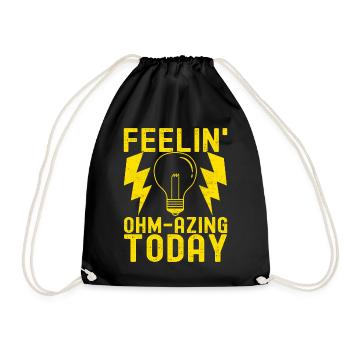 Electrician Electronics Technician - Drawstring Bag - black - Front