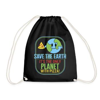 Earth Shirt, Save The Earth It’s The Only Planet - Sac de sport léger - noir - Devant