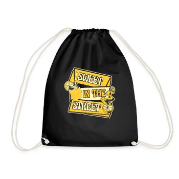 Sweet In The Street Lemonade Lemonade - Drawstring Bag - black - Front