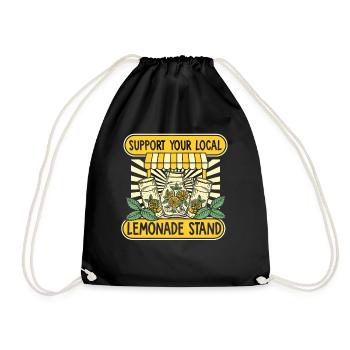 Soutenez votre stand de limonade local Limonade - Sac de sport léger - noir - Devant