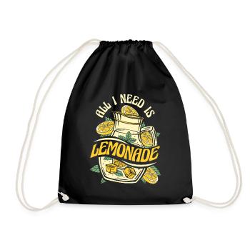 Tout ce dont j’ai besoin est de la limonade limonade limonade - Sac de sport léger - noir - Devant