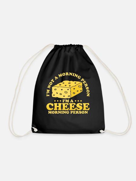 Käse Geschenk - Turnbeutel - Schwarz