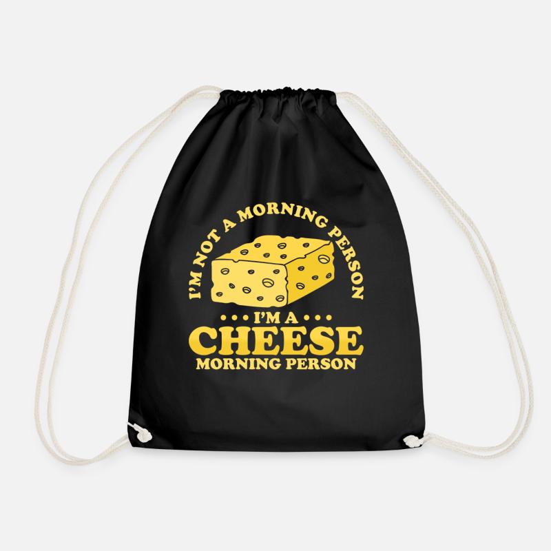 Käse Geschenk - Turnbeutel - Schwarz